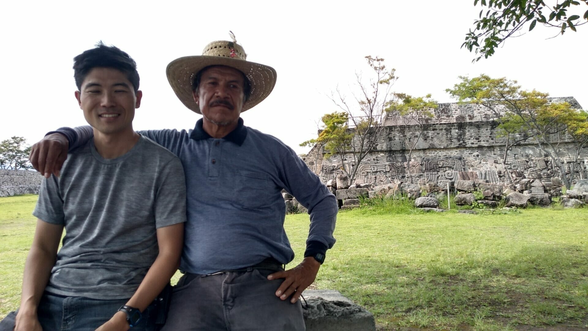 Isao Iwasaki, a Mexican tourist guide, joins hands with locals
