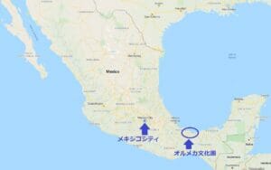 メキシコ,オルメカ,地図