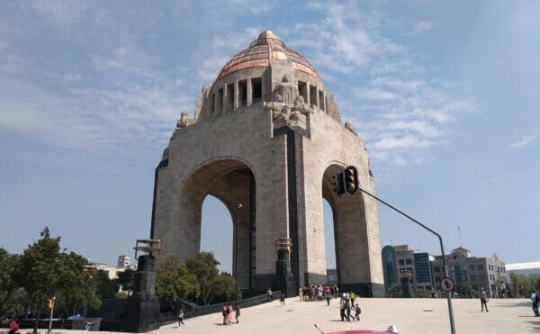 Towers at Revolution Memorial Square in Mexico City