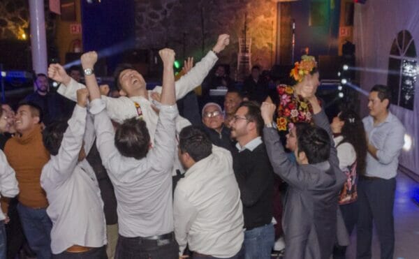 Mexican wedding party scene