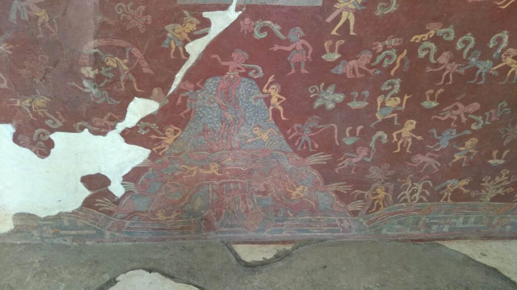 メキシコのテオティワカン遺跡の壁画