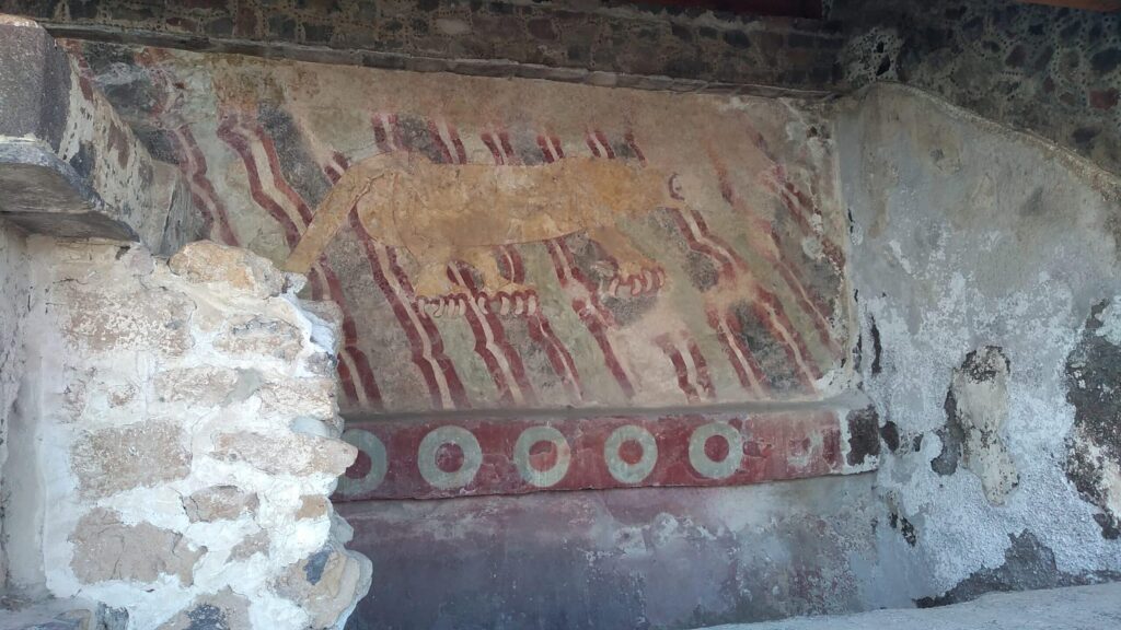 メキシコのテオティワカン遺跡の壁画